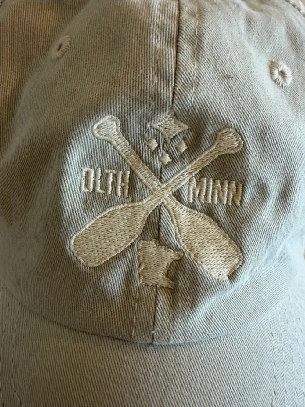 Duluth Minnesota- Tan/ Cream Mesh-Back Cap - Lightweight Casual Hat